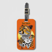 Étiquette À Bagage Cheetah African Feline Wild Animal (Devant Vertical)