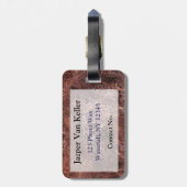 Étiquette À Bagage Cheetah Stare (Dos Vertical)