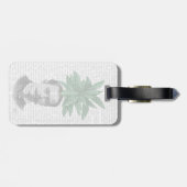 Étiquette À Bagage Chef du Plante À feuillage persistant chinois (Dos horizontal)