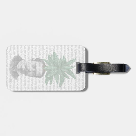 Étiquette À Bagage Chef du Plante À feuillage persistant chinois (Dos horizontal)