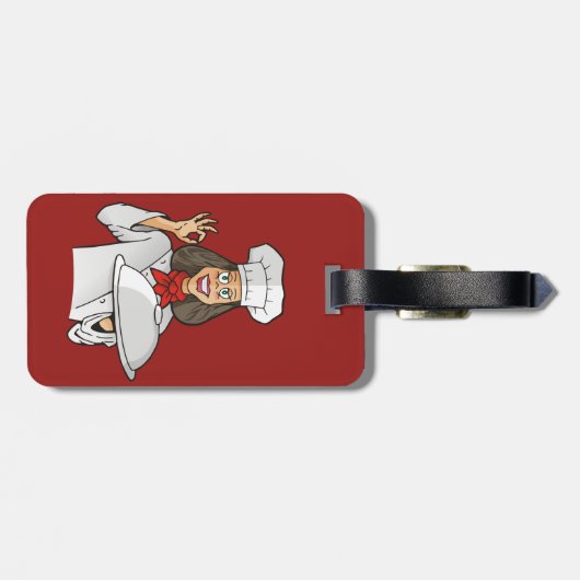 Étiquette À Bagage Chef femme (Dos horizontal)