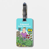 Étiquette À Bagage Chef Gardener avec nom (Dos Vertical)