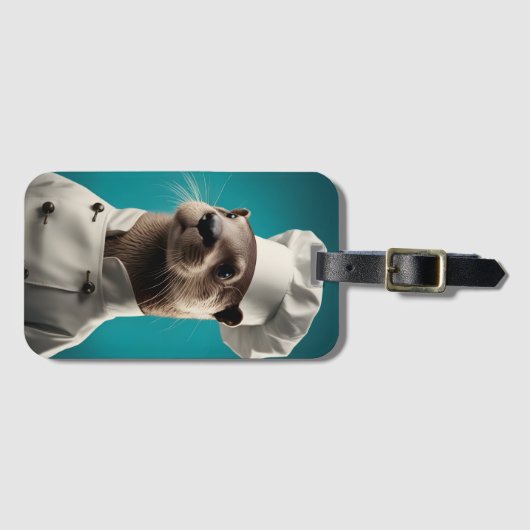 Étiquette À Bagage Chef Otter (Devant Horizontal)