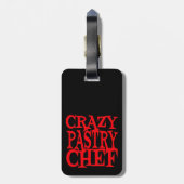 Étiquette À Bagage Chef pâtissier fou (Dos Vertical)