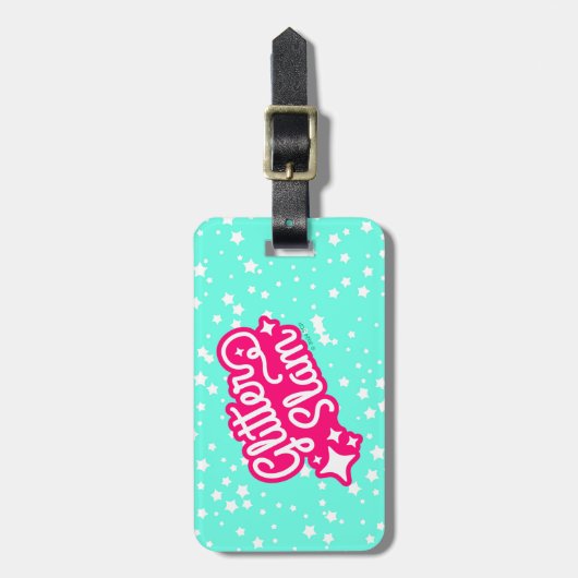 Étiquette À Bagage Chelem parties scintillant (Devant Vertical)