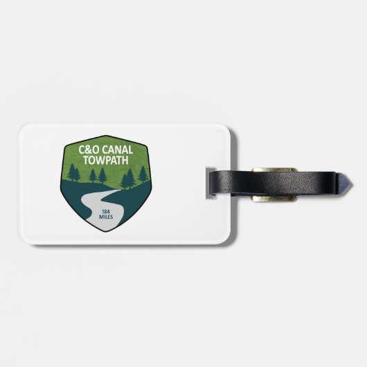 Étiquette À Bagage Chemin d'accès du canal C&O (Dos horizontal)