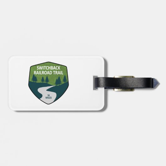 Étiquette À Bagage Chemin de fer de commutation (Dos horizontal)