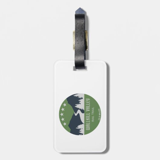 Étiquette À Bagage Chemin de fer de Wallkill Valley (Dos Vertical)