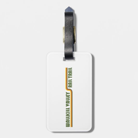 Étiquette À Bagage Chemin de fer de Wallkill Valley (Dos Vertical)