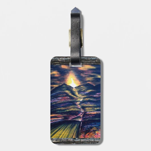 Étiquette À Bagage Chemin de la vie Prière (Dos Vertical)