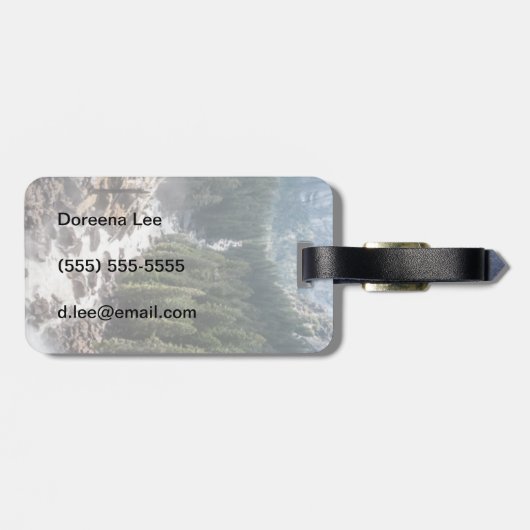 Étiquette À Bagage Chemin Vernall Fall and Mist (Dos horizontal)