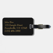 Étiquette À Bagage Cheminée Chaleureuse Photographie de scène hiverna (Dos horizontal)