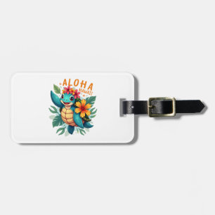 Étiquette À Bagage Chemise hawaïenne Aloha Hawaï Tortue de mer Fille