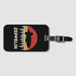 Étiquette À Bagage Chemise Vintage Rétro Zeppelin Dirigeable