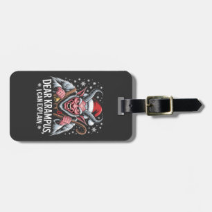 Étiquette À Bagage Cher Krampus, je peux expliquer Noël Santa