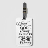 Étiquette À Bagage Chercher ce qui compte (Devant Vertical)