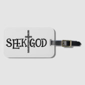Étiquette À Bagage Chercher Dieu (Devant Horizontal)