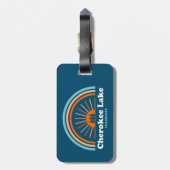 Étiquette À Bagage Cherokee Lake Tennessee Rainbow (Dos Vertical)