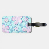 Étiquette À Bagage Cherry Blossom Japonais Kawaii Pond (Dos horizontal)