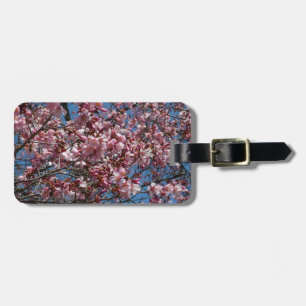 Étiquette À Bagage Cherry Blossoms et Blue Sky Spring Floral