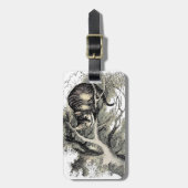 Étiquette À Bagage Cheshire Chat Alice Wonderland Classic (Devant Vertical)