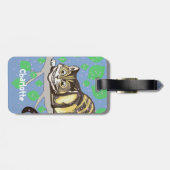 Étiquette À Bagage Cheshire Chat basé sur Tenniel (Dos horizontal)