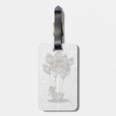 Étiquette À Bagage Cheshire Chat Hot Air Balloon (Dos Vertical)