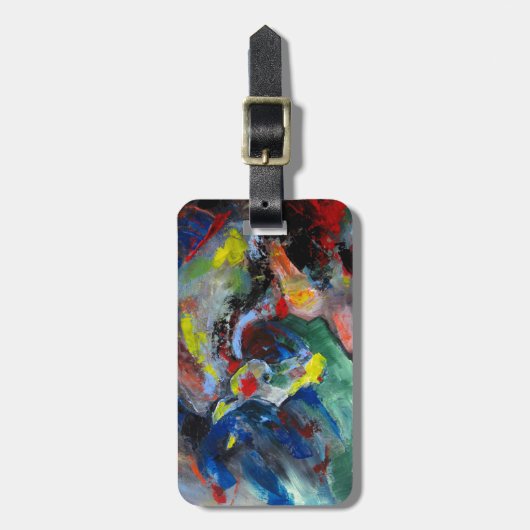 Étiquette À Bagage Cheval abstrait (Devant Vertical)