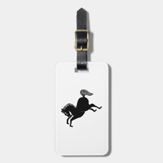 Étiquette À Bagage Cheval au galop (Devant Vertical)