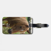 Étiquette À Bagage Cheval Bonjour (Dos horizontal)