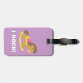 Étiquette À Bagage Cheval de basculage, je bascule impressionnant, (Dos horizontal)