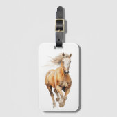 Étiquette À Bagage Cheval de course (Devant Vertical)
