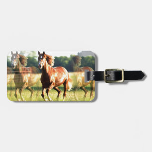 Étiquette À Bagage Cheval de course
