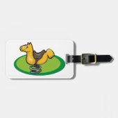 Étiquette À Bagage Cheval de l'aire de jeu (Devant horizontal)