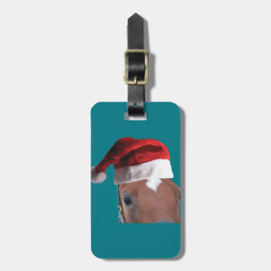 Étiquette À Bagage Cheval de Noël