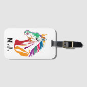 Étiquette À Bagage Cheval De Plusieurs Couleurs (Devant Horizontal)