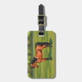 Étiquette À Bagage Cheval égyptien arabe de Dark Bay (Devant Vertical)