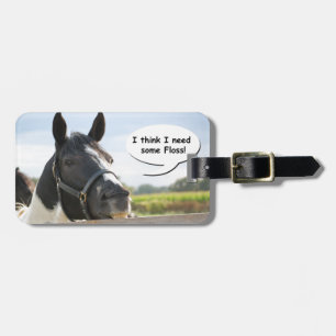 Étiquette À Bagage Cheval et Floss