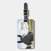 Étiquette À Bagage Cheval et Floss (Devant Vertical)