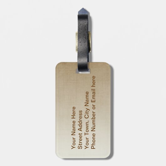 Étiquette À Bagage Cheval favori (Dos Vertical)