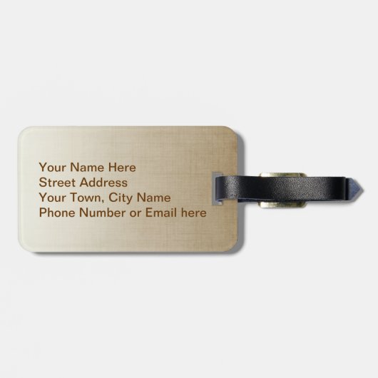 Étiquette À Bagage Cheval favori (Dos horizontal)