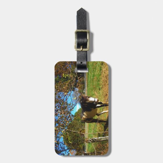 Étiquette À Bagage Cheval Peint, (Devant Vertical)