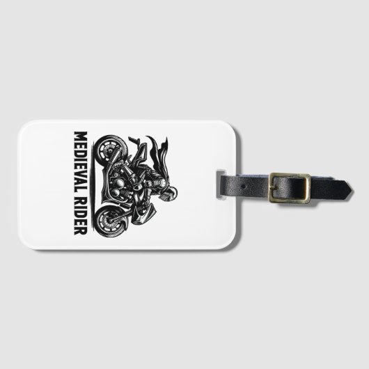 Étiquette À Bagage Chevalier médiéval (Devant Horizontal)