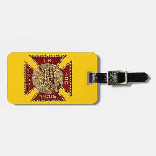 ÉTIQUETTE À BAGAGE CHEVALIERS TEMPLAR (Devant horizontal)