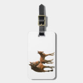 Étiquette À Bagage Chevaux (Devant Vertical)