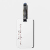 ÉTIQUETTE À BAGAGE CHEVAUX (Dos Vertical)