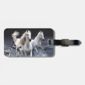 Étiquette À Bagage Chevaux à lancer l'oreiller (Dos horizontal)