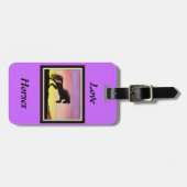 Étiquette À Bagage Chevaux d'amour (Devant horizontal)