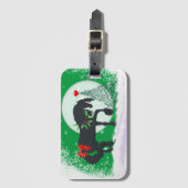 Étiquette À Bagage Chevaux de Coeur VI (Arbre de Vacances) (Devant Vertical)