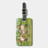 Étiquette À Bagage Chevaux Poulet Poulet Poulet À Peinture En Pâturag (Devant Vertical)